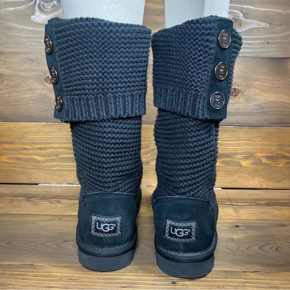UGG Purl Cardy Knit Boot with Metal Buttons - Picture 4 of 9